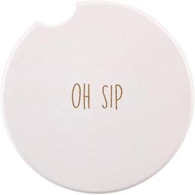 img 2 attached to 🍽️ Enhance Your Dining Experience with SIPS Drinkware Ceramic Drink Coaster