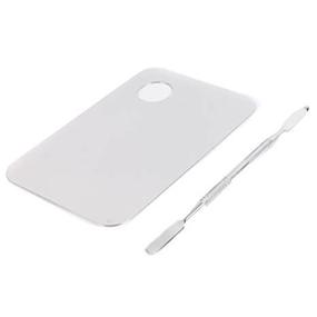 img 1 attached to Vip Beauty Shop Professional 316L Pro Stainless Steel Makeup Palette Spatula: A Must-Have Tool for Cosmetics Enthusiasts (148x100MM)