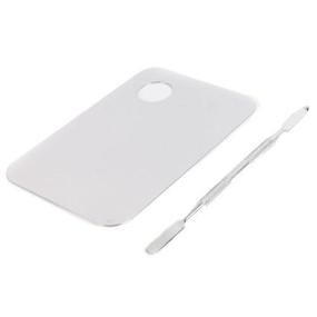 img 3 attached to Vip Beauty Shop Professional 316L Pro Stainless Steel Makeup Palette Spatula: A Must-Have Tool for Cosmetics Enthusiasts (148x100MM)