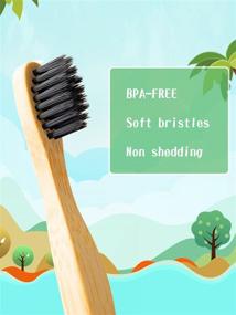 img 3 attached to Organic Compostable Kids Toothbrush Set, BPA-Free Soft Bristle Bamboo Toothbrushes, Eco-Friendly Natural Biodegradable Sustainable Toothbrushes - Pack of 6