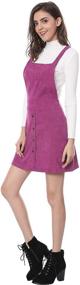 img 1 attached to Allegra Women's Corduroy Overall Pinafore Dress - Fashion Apparel for Women