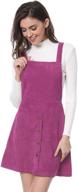 allegra women's corduroy overall pinafore dress - fashion apparel for women logo