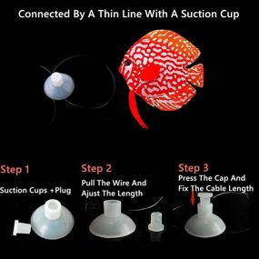img 1 attached to Enhance Your Aquarium with 3PCS Glowing Artificial Clownfish Set: Silicone Floating Decor Ornaments for Fish Tank, Saltwater Fake Fish for Vibrant Underwater Simulation