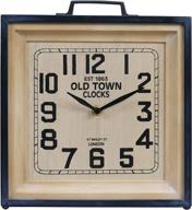 🕰️ nikky home 12 inch old town mantel clock - battery operated vintage classic table clock for living room decor shelf - chic desktop and countertop home décor logo