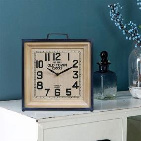 img 2 attached to 🕰️ NIKKY HOME 12 Inch Old Town Mantel Clock - Battery Operated Vintage Classic Table Clock for Living Room Decor Shelf - Chic Desktop and Countertop Home Décor