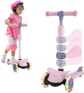 🛴 wheelive 2 in 1 kick scooter for kids: 3-light up wheels, removable seat, adjustable heights! perfect for boys & girls 2-6 years old! logo