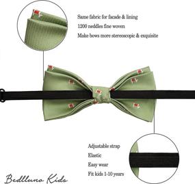 img 2 attached to 🎀 Belluno Pre Tied Bow Ties: Adjustable Accessories for Boys at Bow Ties