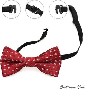 img 1 attached to 🎀 Belluno Pre Tied Bow Ties: Adjustable Accessories for Boys at Bow Ties