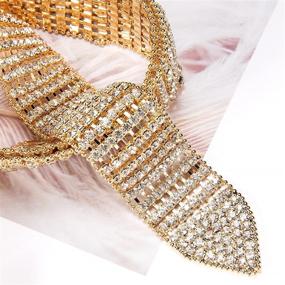 img 1 attached to Dubulle Rhinestone Crystal Bridesmaid Waistband Women's Accessories for Belts
