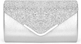 img 3 attached to 👛 ZIUMUDY Women's Sparkle Evening Bags: Glittering Envelope Clutches for a Stylish Wedding