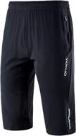 🩳 yawho men's quick dry athletic performance shorts with zip pockets for gym & fitness training logo