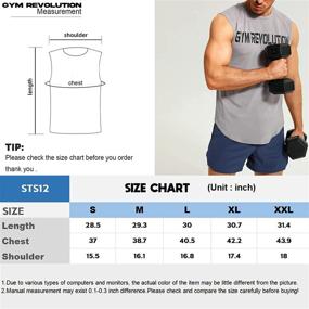 img 2 attached to 💪 Ultimate Performance: GYM REVOLUTION Men's Athletic Gym Muscle Tank Tops for Bodybuilding & Fitness Workouts