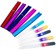 💅 premium czech glass nail files set - 5-piece manicure kit with cases, gentle & precise filing, achieves smooth nails - bona fide beauty logo