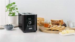 img 2 attached to 🍞 Bella Pro Series 2-Slice Digital Touchscreen Toaster in Black Stainless Steel: A 90122 Product Review