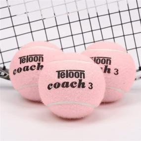 img 2 attached to 🎾 Teloon Pressureless Tennis Balls for Training - 12 or 18 Count with Mesh Carry Bag, Available in 4 Colors - Ideal Exercise Balls for Beginners