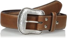 img 1 attached to Nocona Belt Co Chestnut Western: The Perfect Accessory for a Classic Western Style!