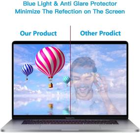 img 2 attached to 🔵 Enhanced Eye Protection: 2 Pack of 15.6 in Laptop Anti Blue Light Screen Protectors