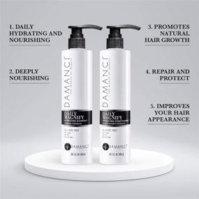 img 3 attached to 🌿 DAMANCI Smoothing Shampoo & Hydrating Conditioner Kit: Paraben Salt & Sulfate Free Formula, Collagen & Natural Herbal Extracts, 8 Oz Pack, for Dry, Damaged, or Frizzy Hair - Ideal for Daily Routines, All Hair Types