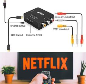 img 2 attached to Преобразователь RCA в HDMI - Мини композитный CVBS в адаптер HDMI 1080p.