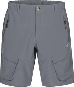 img 4 attached to Versatile and Efficient: Little Donkey Andy Men's Stretch Quick Dry Cargo Shorts for Hiking, Camping, and Travel