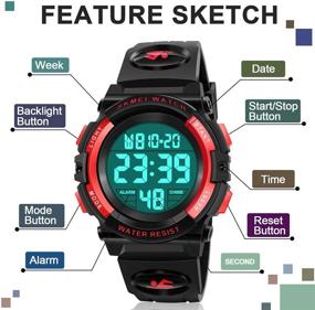 img 3 attached to ATIMO Kids Digital Watch for Sports - Perfect Gifts for Kids
