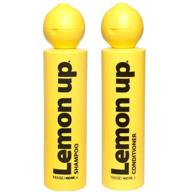 🍋 limited edition lemon up hair care set - lemon scented shampoo & conditioner for oil control, hydration, and shine on dry hair logo