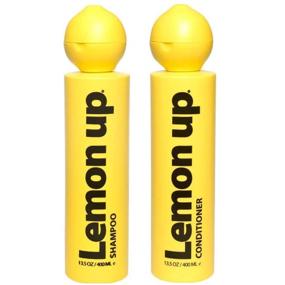 img 4 attached to 🍋 Limited Edition Lemon Up Hair Care Set - Lemon Scented Shampoo & Conditioner for Oil Control, Hydration, and Shine on Dry Hair