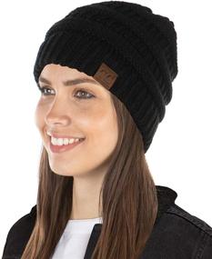 img 4 attached to 🧢 Funky Junque Exclusives Womens Beanie: Ribbed Knit Hat for a Warm and Stylish Skull Cap Experience