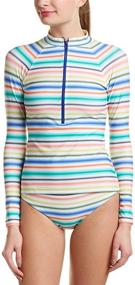 img 2 attached to Shoshanna Womens Ombre Stripe Rashguard