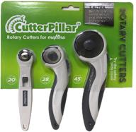 🔪 cutterpillar pro cpp rotary cutter set of 3, includes 20mm, 28mm, and 45mm sizes logo