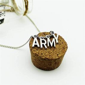 img 2 attached to 📿 Trendy Kpop BTS Jewelry: ARMY Letter Necklace for Unisex Fashion | Bangtan Boys A.R.M.Y Pendant