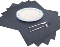 🔥 gray heat resistant placemats set by artanhome логотип