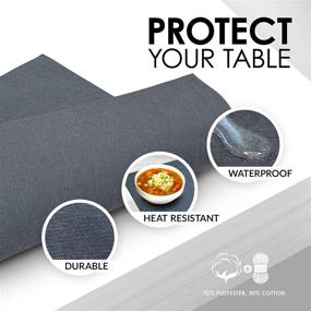 img 2 attached to 🔥 Gray Heat Resistant Placemats Set by ArtanHome