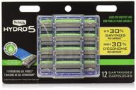 🪒 schick hydro 5 men's sensitive razor blade refills - 12 count, unboxed logo