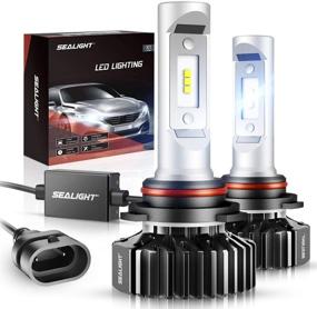 img 4 attached to 🔆 SEALIGHT 9006/HB4 LED Bulbs 14000LM 6000K Xenon White - 400% Brighter Fog Lights, Non-polarity (Pack of 2)