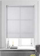 🪟 premium light filtering roller shades | classic privacy room darkening sheer shades blinds | easy install for home and office windows (35 x 72 inches, pebble grey) logo