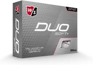 wilson staff duo golf ball: the perfect soft+ white ball for enhanced performance логотип