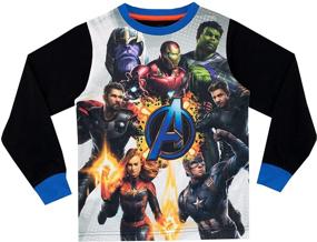 img 3 attached to Avengers Boys Pajamas Black Size