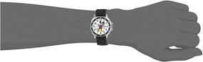img 2 attached to Disney Kids: MK1080 Mickey Mouse Watch - Black Rubber Strap for Young Fans!