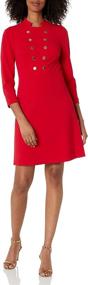 img 2 attached to Tommy Hilfiger Womens Flare Dress Women's Clothing