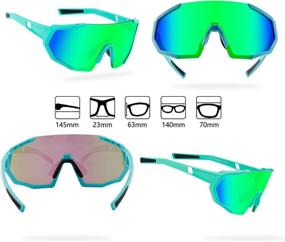 img 2 attached to Polarized Cycling Sunglasses Interchangeable Glasses