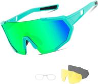 polarized cycling sunglasses interchangeable glasses logo