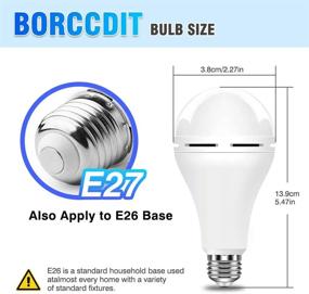 img 1 attached to Power outage solutions: Emergency 💡 Rechargeable Light Bulbs for Battery Failure