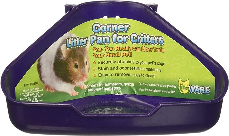 corner litter pan for critters 로고