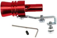 🚗 enhance your car or motorcycle exhaust with maso universal blow-off valve turbo sound whistle (red/xl) logo