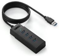 🔌 anker ak-68anhub-lb4a-0009 ah401: high-speed 4-port usb 3.0 superspeed hub with 3.3-foot cable logo