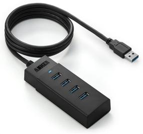 img 4 attached to 🔌 Anker AK-68ANHUB-LB4A-0009 AH401: High-Speed 4-Port USB 3.0 SuperSpeed Hub with 3.3-Foot Cable