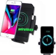 📱 wireless charging motorcycle phone holder: waterproof 10w mount for samsung, iphone, & more. ideal for motorcycles, atvs, scooters, and snowmobiles! logo