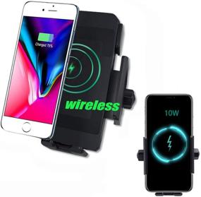 img 4 attached to 📱 Wireless Charging Motorcycle Phone Holder: Waterproof 10W Mount for Samsung, iPhone, & More. Ideal for Motorcycles, ATVs, Scooters, and Snowmobiles!