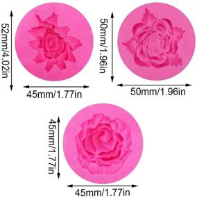 img 3 attached to KuuGuu 3D Flower Bloom Rose Silicone Molds – Ideal for Cake Decoration, Handmade Soaps, and Chocolate Making